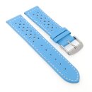 Softleder Uhrenarmband Modell Sportiva hellblau 20 mm