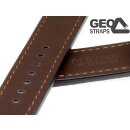 GEO-Straps Uhrenarmband Modell Pan Gobi cognac 26 mm Handarbeit