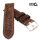 GEO-Straps Uhrenarmband Modell Pan Gobi mocca 24 mm Handarbeit