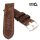 GEO-Straps Uhrenarmband Modell Pan Gobi mocca 24 mm Handarbeit