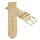 Feines Kroko Leder Uhrenarmband Modell Arizona perle 16 mm