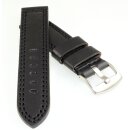 Rindleder Uhrenarmband Modell Calazio wasserfest schwarz...