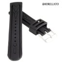 Morellato Silikon Uhrenarmband Modell Loira schwarz 20 mm