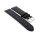 Soft Büffelkalb-Leder Uhrenarmband Modell Kansas schwarz-SN 18 mm
