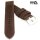 Vollrindleder Uhrenarmband Modell Mountain Bär mocca Ton in Ton 20 mm