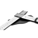 Uhrenarmband für feste Federstege mit Unterlage Modell Bund schwarz 20 mm