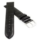 Feines Alligator Leder Uhrenarmband Lausanne-XL extralang...