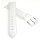 Feines Alligator Leder Uhrenarmband Lausanne-XL extralang weiß 12 mm