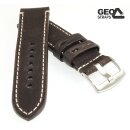 GEO-Straps Uhrenarmband Modell Zeppelin mocca 22 mm Handarbeit