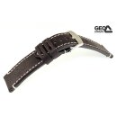 GEO-Straps Uhrenarmband Modell Zeppelin mocca 24 mm Handarbeit