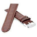 Alligator-Optik Uhrenarmband Modell Louisiana mocca-TiT...