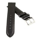 Echt Mississippi Alligator Uhrenarmband Modell Mississippi schwarz 16 mm