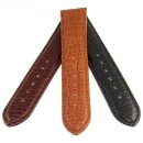 Echt Mississippi Alligator Uhrenarmband Modell Mississippi schwarz 20 mm