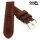 Vollrindleder Uhrenarmband Modell Mountain Bär mocca rote Naht 20 mm