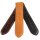 Softweiches Uhrenarmband Modell Cavaliere mit Steppung hellbraun 20 mm