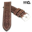 GEO-Straps Vintage Uhrenarmband Modell Persico braun 24...