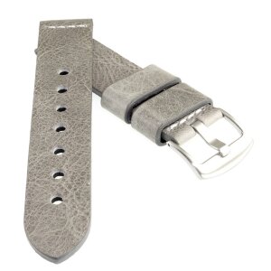 Old Finish Rindleder Uhrenarmband Modell Dakota marmor-grau 18 mm