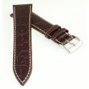 Alligator Uhrenarmband Modell York mocca 18 mm,...