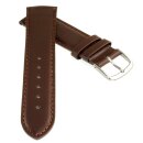 Rundanstoß Uhrenarmband Modell Rondo-Glatt-TiT mocca 18 mm