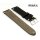 Herzog Pferdeleder Uhrarmband Modell Vintage-Horse schwarz 24 mm Handarbeit