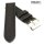 Herzog Rindleder Uhrarmband Modell Extremo schwarz 20 mm Handnaht