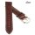 Fluco Uhrenarmband Horween Shell Cordovan Leder mahagoni-ochsblood 22 mm Handarbeit