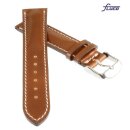 Fluco Uhrenarmband Horween Shell Cordovan Leder cognac 22...