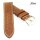 Fluco Uhrenarmband Horween Shell Cordovan Leder Pan cognac 22 mm Handarbeit
