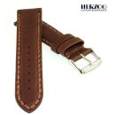 Herzog Lamm-Nappaleder Uhrarmband Modell Chronograph mocca 22 mm wasserfest