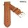 Herzog Lamm-Nappaleder Uhrarmband Modell Chronograph cognac 18 mm wasserfest