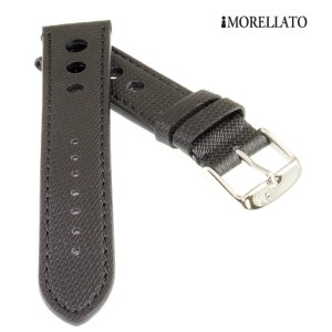 Morellato Kunststoff Uhrenarmband Modell Bowling schwarz wasserfest 18 mm
