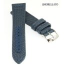 Morellato Stoff-Textil Uhrenarmband Modell Athletic blau wasserfest 18 mm