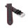 Alligator Uhrenarmband Modell Louisiana-XL schwarz-RN 24 mm, extralang