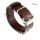 Diloy Nato-Vintage Uhrenarmband Leder-Durchzugsband mocca 18 mm Nato Strap