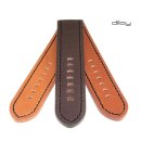 Diloy Rindleder Uhrenarmband Modell Barcelona-SN mocca 24 mm Handarbeit