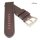 Diloy Rindleder Uhrenarmband Modell Barcelona-SN mocca 24 mm Handarbeit