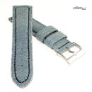 Diloy Jeans Uhrenarmband Modell Jeans-Chrono mittelblau-SN 18 mm, stark gepolstert