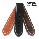 GEO-Straps Vollrindleder Uhrenarmband Modell Junkers-Pro cognac 24 mm