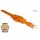 Diloy Büffelleder Uhrenarmband mit Unterlage Modell Mosquito cognac 24 mm