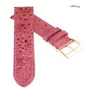 Diloy echt Froschleder Uhrenarmband Modell Frogger pink 18 mm