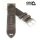 GEO-Straps Zebu-Rindleder Uhrenarmband Modell Platinium grau 22 mm, Handarbeit