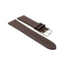Feines Leder-Uhrenarmband Basel-XS mocca 20 mm