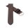 Feines Leder-Uhrenarmband Basel-XS mocca 20 mm