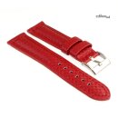 Diloy Carbon-Style Uhrenarmband Modell Carbon-Chrono rot 24 mm