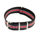 Nato-Nylon Durchzugs-Uhrenarmband mehrfarbig Modell NN-97 20 mm Nato Strap