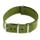 Nato-Nylon Durchzugs-Uhrenarmband grün Modell NN-27...