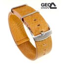 GEO-Straps Nato-Vintage Uhrenarmband Modell Base hellbraun 22 mm Nato Strap