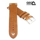 GEO-Straps Uhrenarmband Horween Rindleder Modell Beluga Pro cognac 18 mm Handarbeit