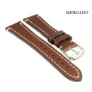 Morellato Sattelleder Uhrenarmband Manufatti Raffaello mocca 20 mm Handarbeit