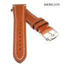 Morellato Sattelleder Uhrenarmband Manufatti Raffaello cognac 20 mm Handarbeit